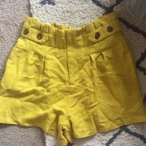 Yellow shorts